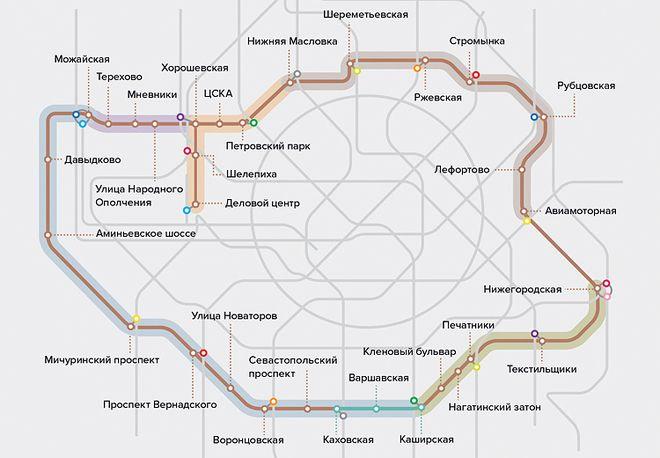 11 станций Большой кольцевой линии метро построят в Москве в 2021 году