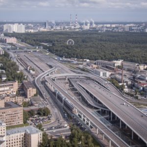 В составе развязки Юго-Восточной хорды и Волгоградского проспекта строится 5 эстакад